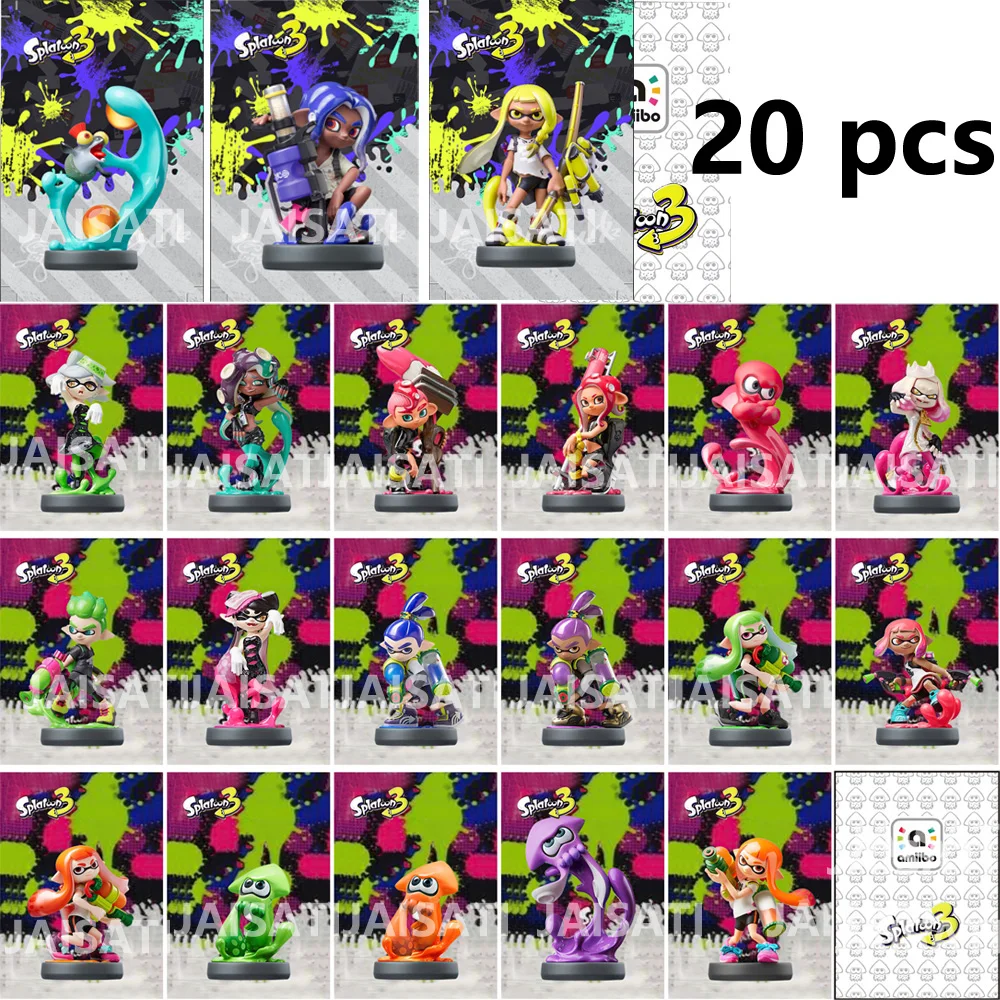 Новинка 20 шт. amxxbo Splatoons карты amxxbo ns переключатель Splatoons 3 amxxbo карта nfc Splatoons 2 amxxbo карта nfc amibo карта