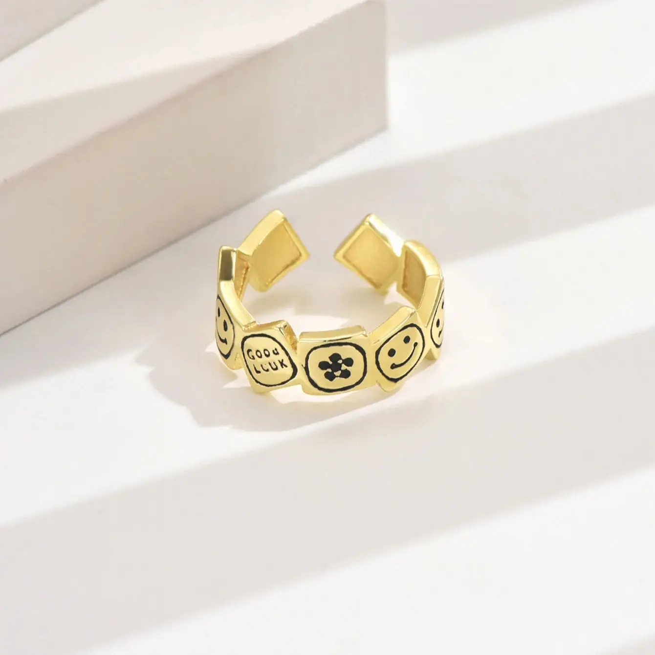 Модное Медное Кольцо Poulisa Для Женщин С Трансграничным Декоративным Медальоном