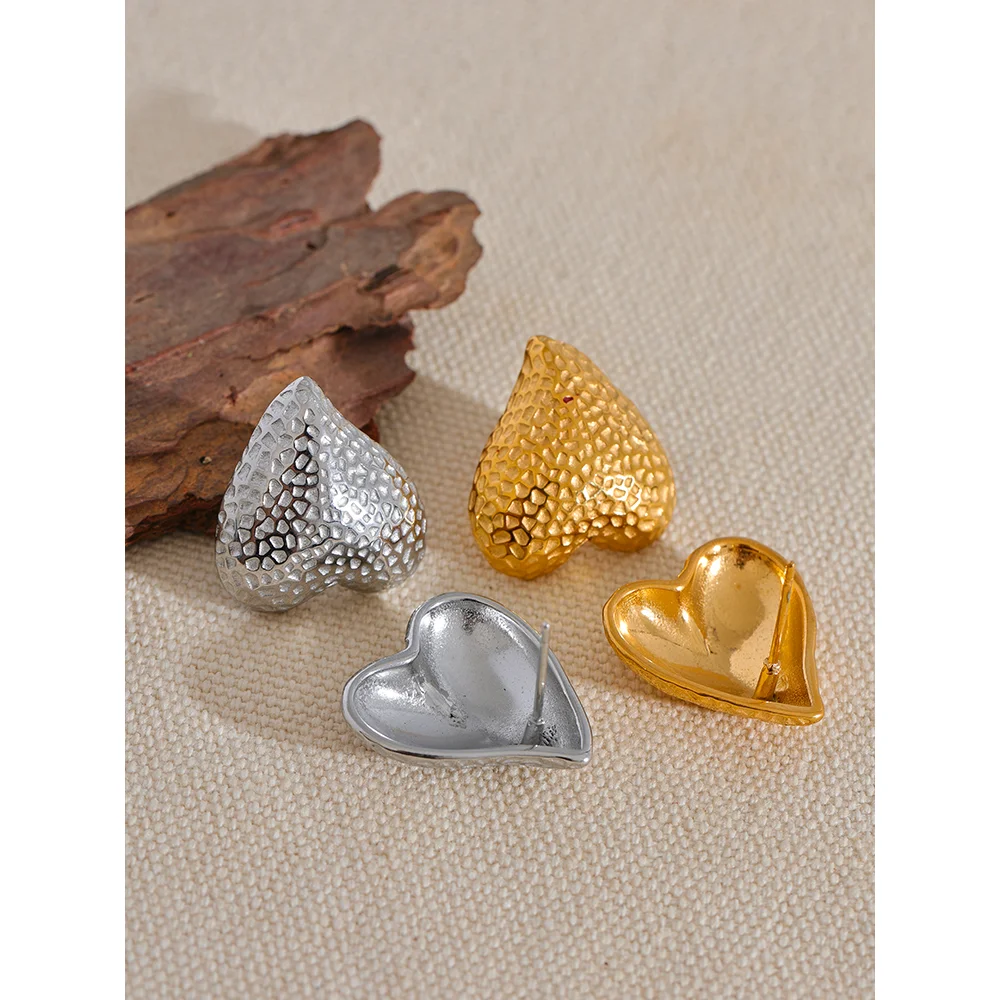 Yhpup модные романтические металлические индивидуальные серьги-гвоздики в форме