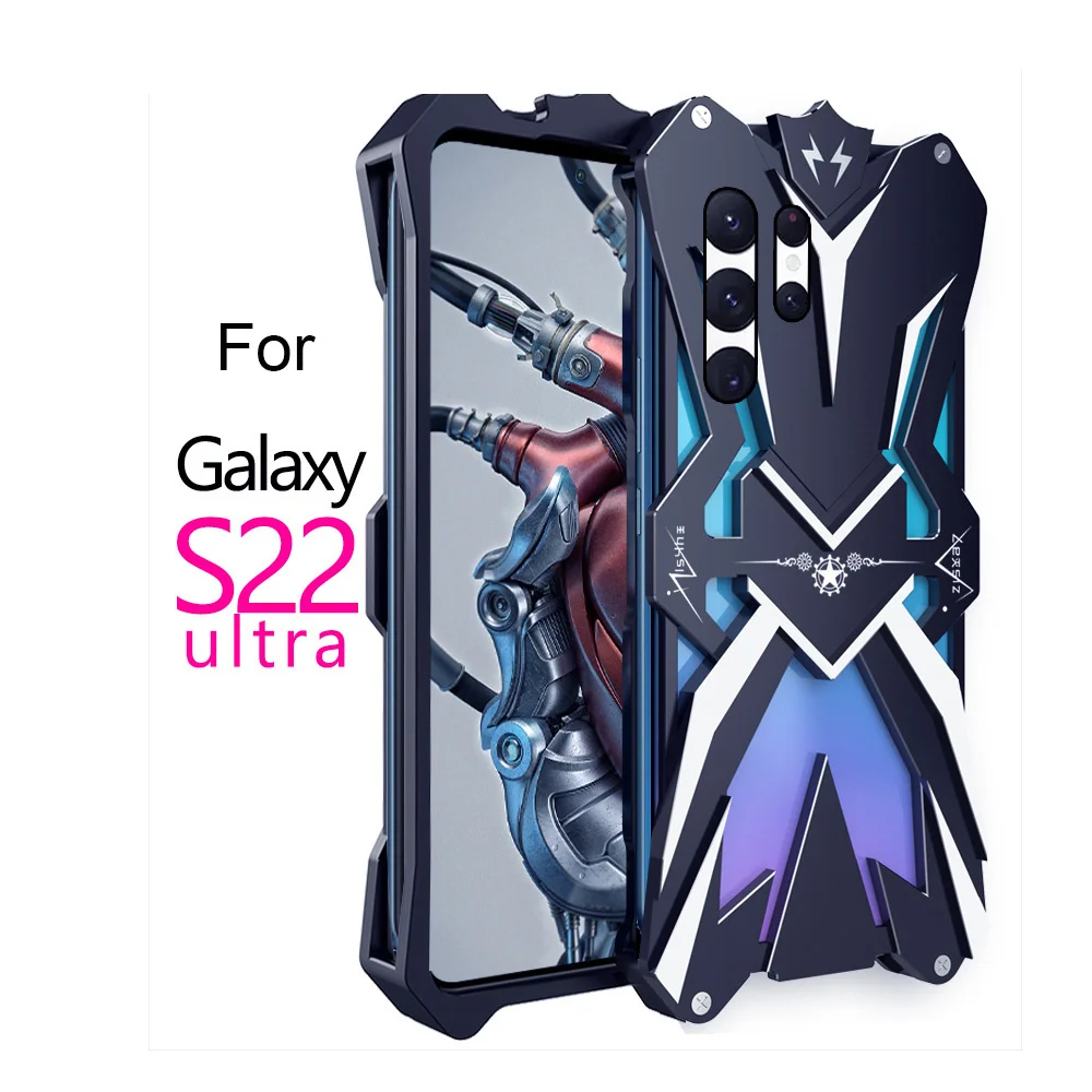 

Hot Sale Metal Armor Case For Samsung S22 Ultra Aluminum Funda For Galaxy S21 FE S22 Plus S20 Ultra S22Ultra Case Cover