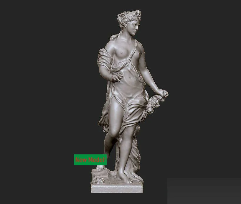 

New model 3D model for cnc or 3D printers in STL file format God of flora