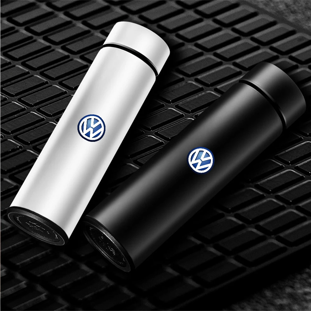 1 шт. умный сенсорный экран нержавеющая светодиодная герметичная термокружка