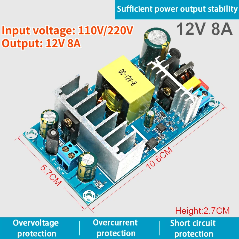 

Импульсный модуль питания 85-265V до 5V/12V/24V 1-13A