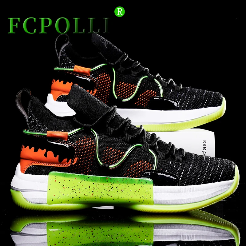 

2022 New Men Women Basketball Shoes Outdoor Sport Men Shoes Breathable Summer Unisex Basketball Training Shoe Brand Sock Shoe