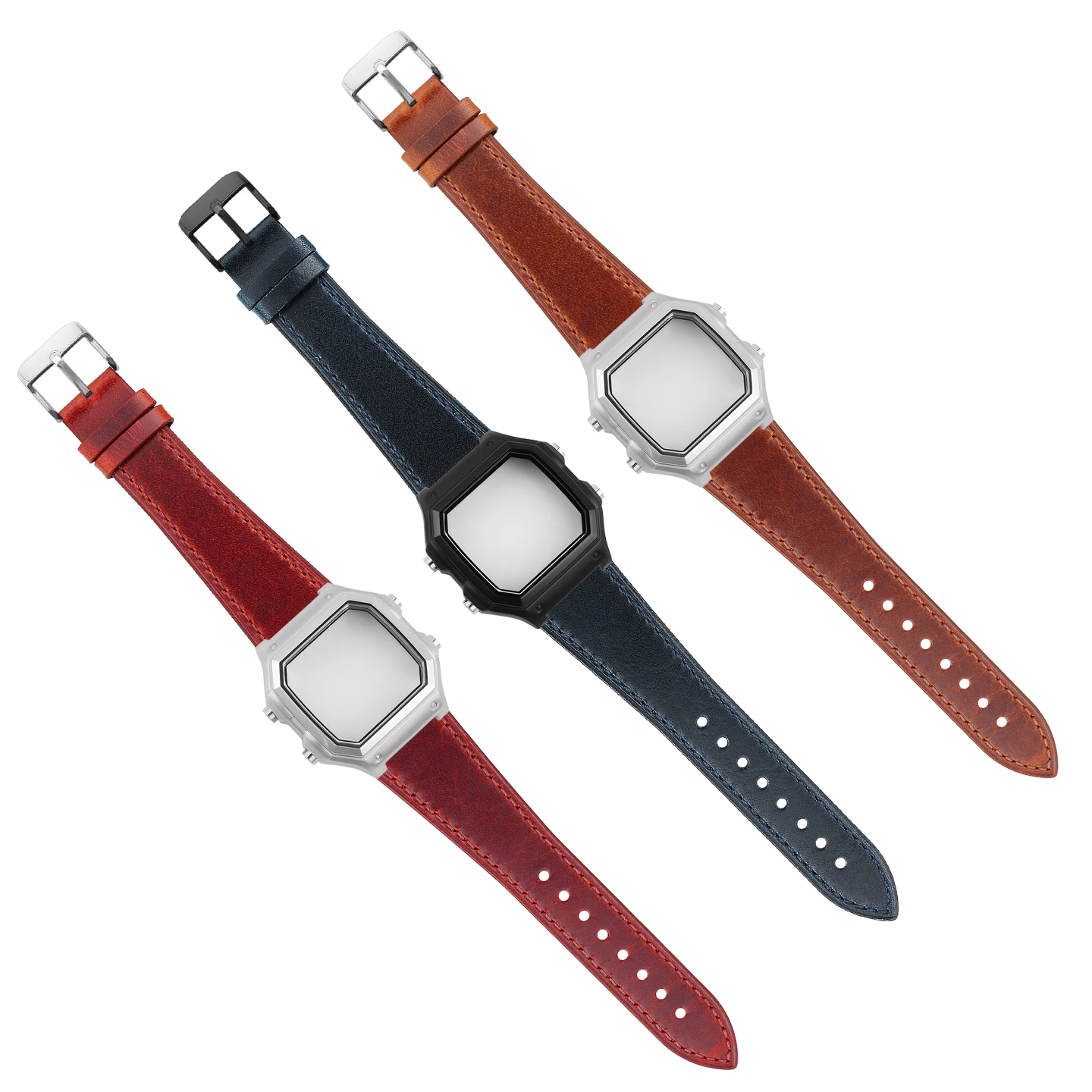 Премиальный набор для модификации часов Casio AE1200WS-1700HWS1600 - корпус из нержавеющей стали + ремешок из натуральной кожи для мужчин (art.: 3920dc3ec6c6b) - 3920dc3ec6c6b
