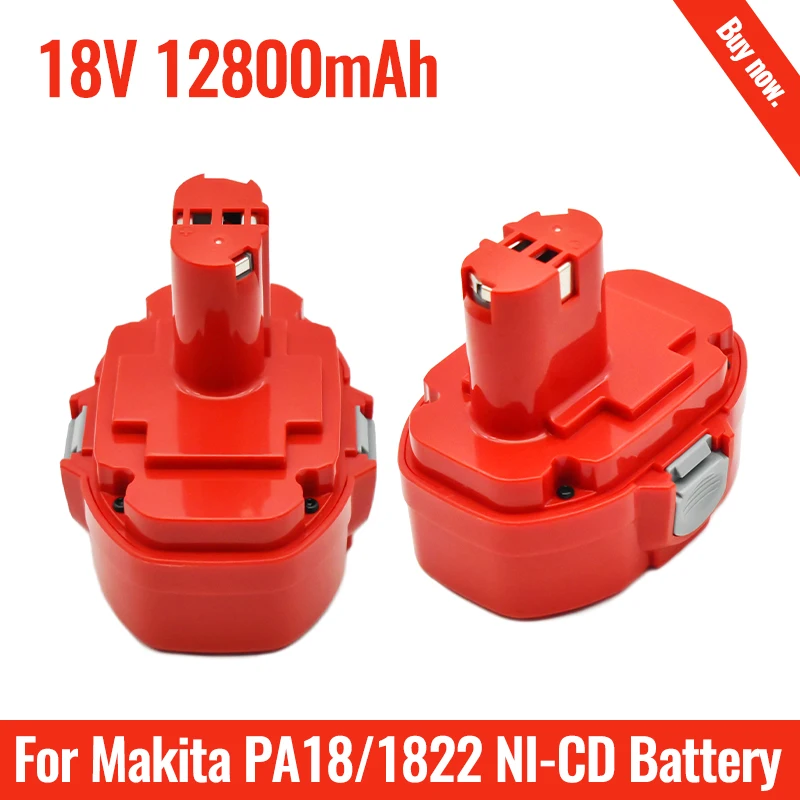 

New Makita 1822 1823 1835 6391d 6343d 4334d 8443d ub181d ML183 192826-5 battery 18 Volt tool turpow pa18 18 V 12800ah battery