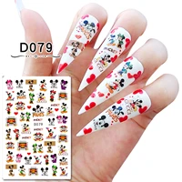 disney big brand luxury co branded 3d nail stickers nail decoration nail decals diy nail supplies adhesive stickers for manicure