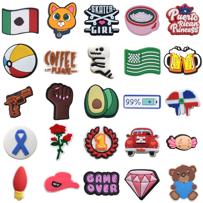 

Булавки, подвески для обуви, новые рождественские подарки для джинсов, украшения для крокса, аксессуары для женской обуви, Детские Дизайнерские летние подвески