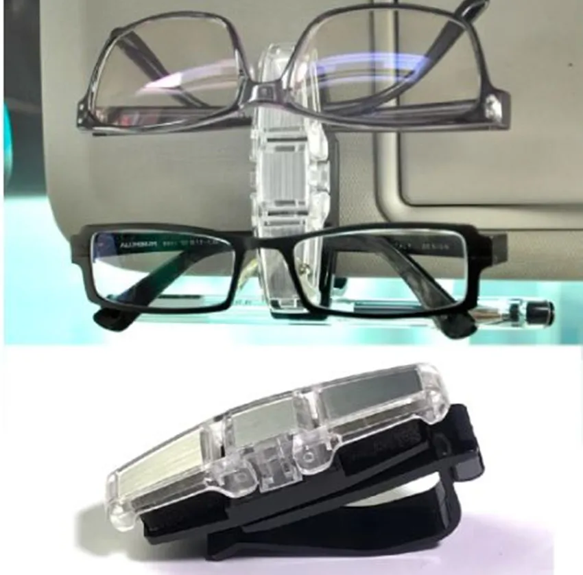 

180 Degree New Car Glasses Sunglasses Holder Visor Card Clip Model With Glasses Clip Auto To Hold 1 pen and 2 glasses