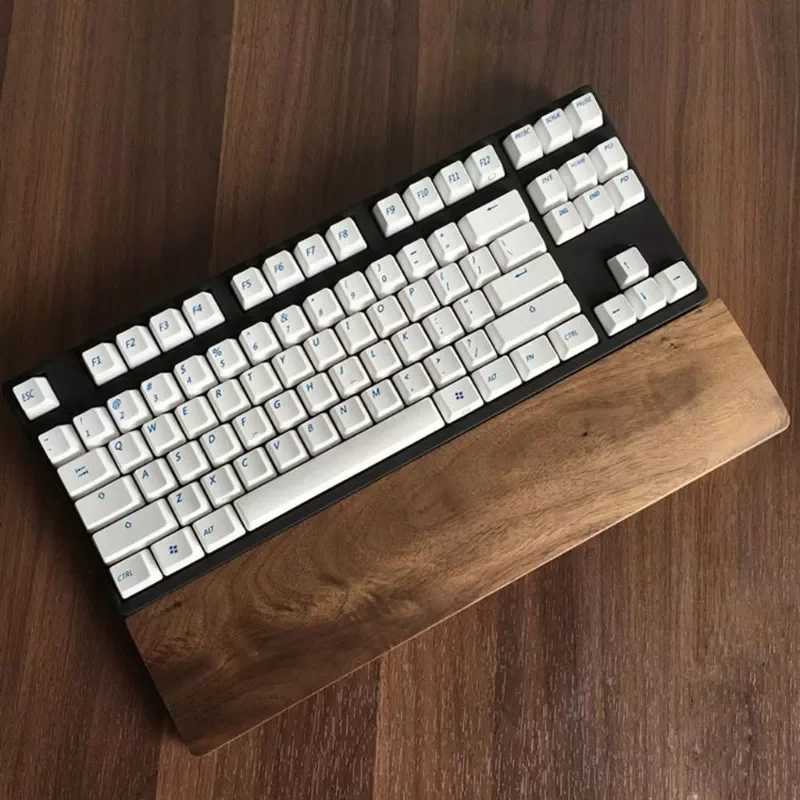 

Hot Sales Wooden Mechanical Keyboard Wrist Rest with Anti-Slip Mat Ergonomic Gaming Desk Wrist Pad Support 61 87 104 Keys Drop S