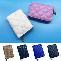 pu leather zipper card holder exquisite multi function coin purse multi card id holder elegant organ style card holder