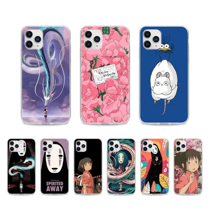 

Studio Ghibli Spirited Away Phone Case For Samsung A12 5G A71 4G A70 A52 A51 A40 A31 A21S A20 A50 A30 S Transparent Funda
