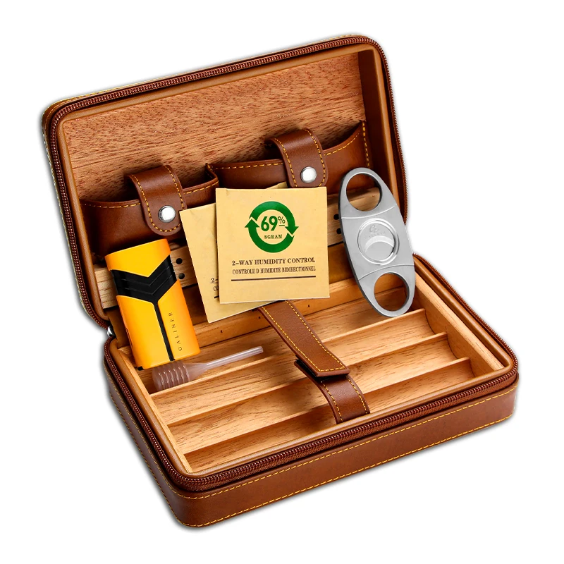 Коробка из кедрового дерева GALINER с упаковкой влажности W/Wo металлическая