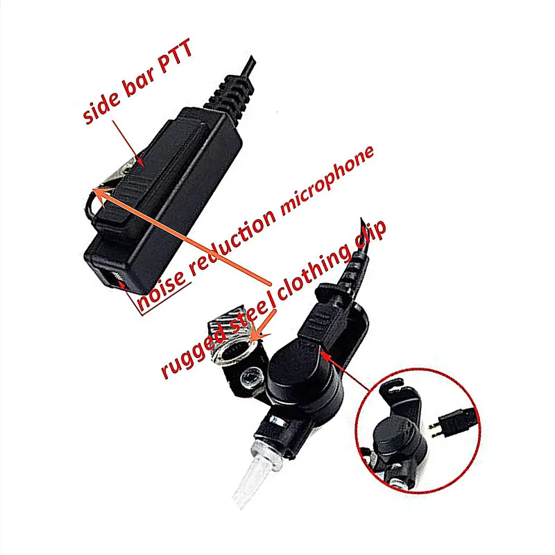 ptt mic headset for Motorola Ht1250 HT1550 HT1550XLS GP140 GP240 GP280 GP328 GP330 GP340 GP360 GP380 GP540 GP580 GP640 GP680