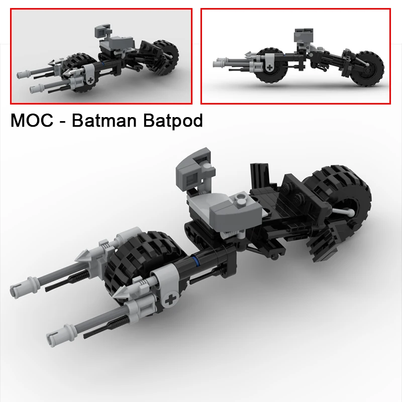 НОВЫЙ MOC Batmanpod Модель Batpod Строительные блоки Летучая мышь Фильм Супер большие