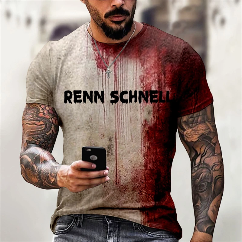 Футболка с различными принтами в стиле фэнтези