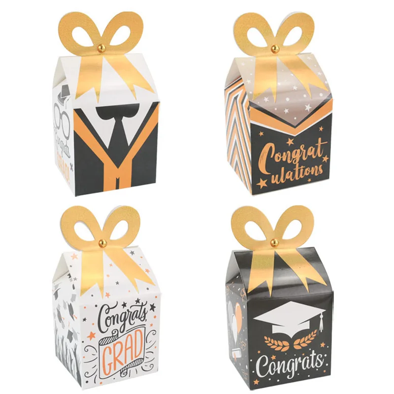 

12/24/36/PCS Bachelor Cap Candy Box for Graduation Gift Packaging Box Birthday Baby Shower Wedding Favor Gift Boxes Party Decor