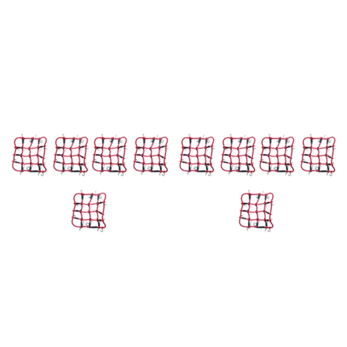 

10X RC Car Parts Accessories Elastic Luggage Net for 1/12 MN D90 D99 MN99S,Red