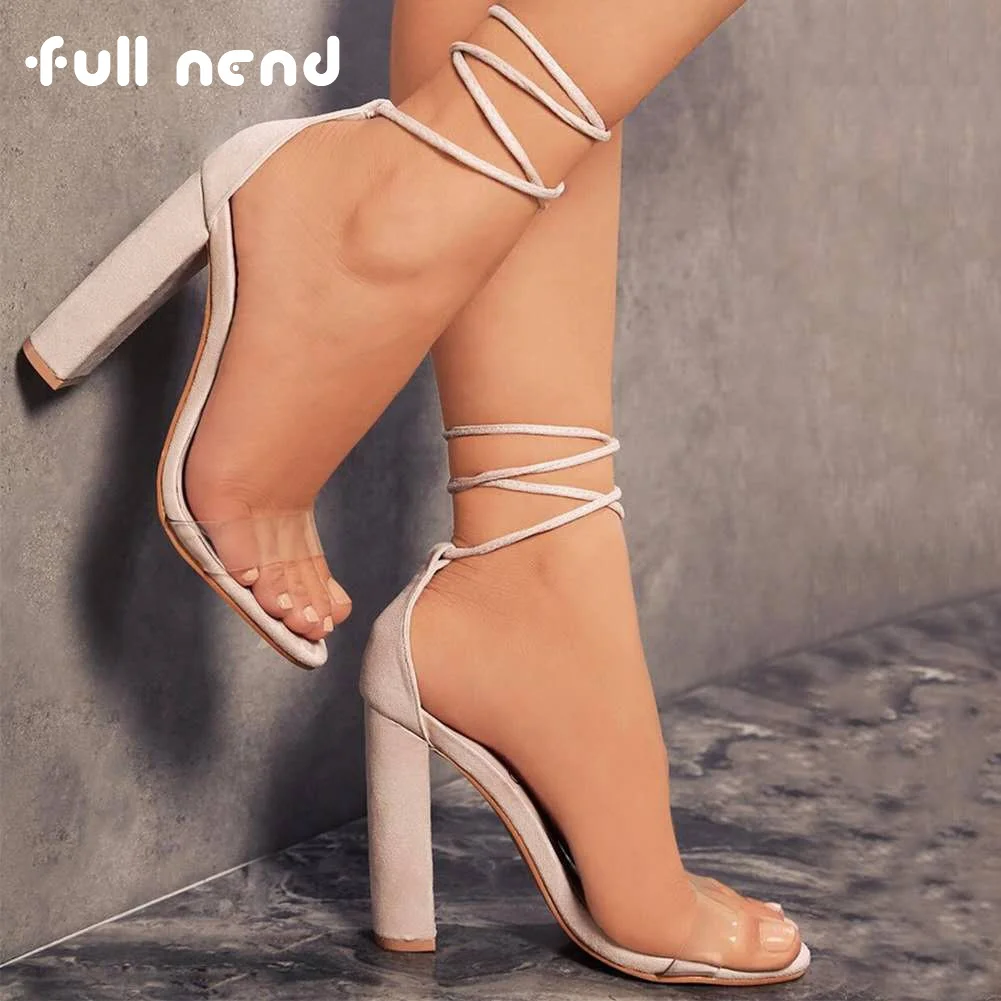 

Summer Women Sandals Narrow Band Transparent PVC High Heels Cross Strap Thong Sandals Women Open Toe Shoes Ladies Fashion Design
