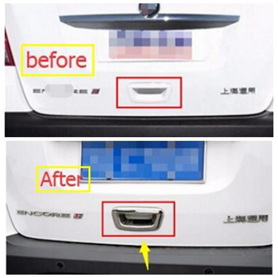 Exterior ! For Opel Vauxhall Mokka Buick Encore 2016 2017 2018 ABS Chrome Rear Door Handle Bowl Cover Trim 1 Pcs |