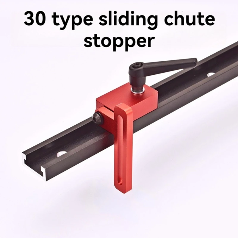 30-тип Miter Track Stop-Miter Jig Т-образный стопорный блок с замком для стандартных
