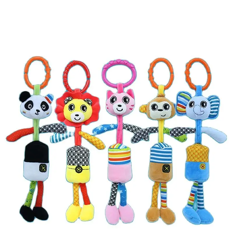 

Подвесной Колокольчик для детской коляски Augleka, мультяшная игрушка-токарный станок, висячая погремушка для новорожденных, развивающая игру...