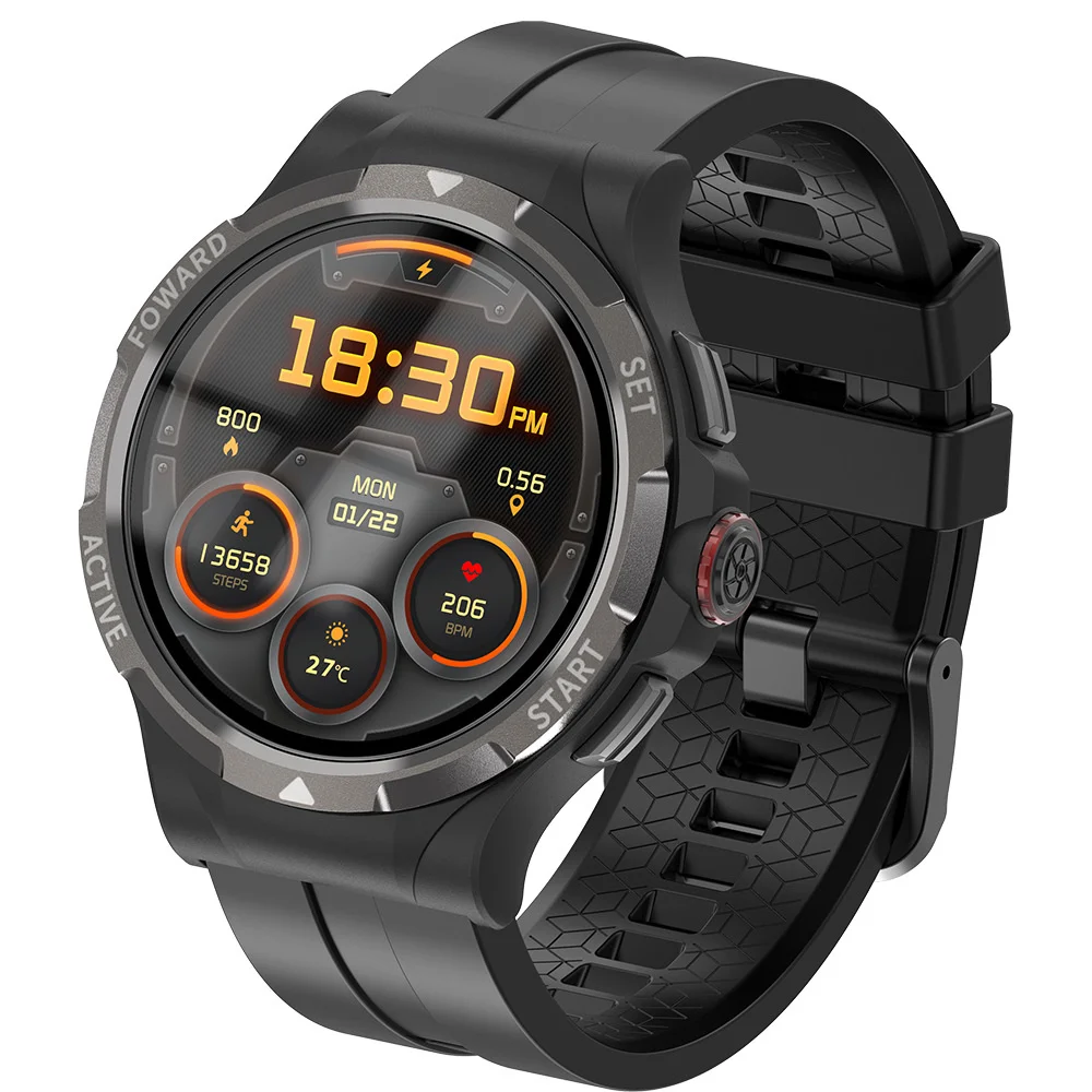 

2023 NEW Generation Upgrade Chip V10 Smart Watch Men 1.43" Screen Android 9.0 GPS Telescopic 120° Rotary Camera Sport Man watch