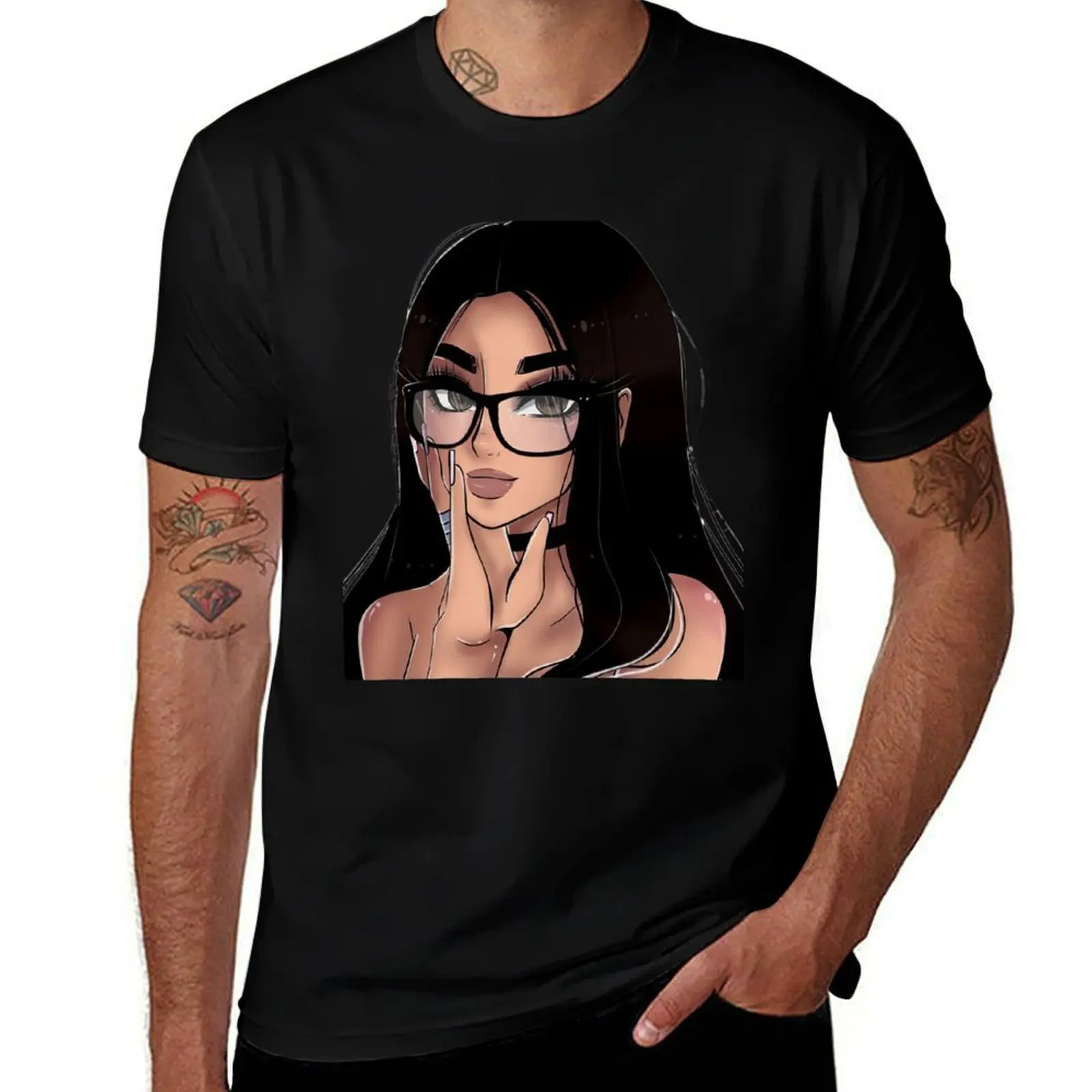 Фото Футболка sssniperwolf, мужская футболка из хлопка, хлопковые футболки, футболка высокого качества, персонализированная футболка №1
