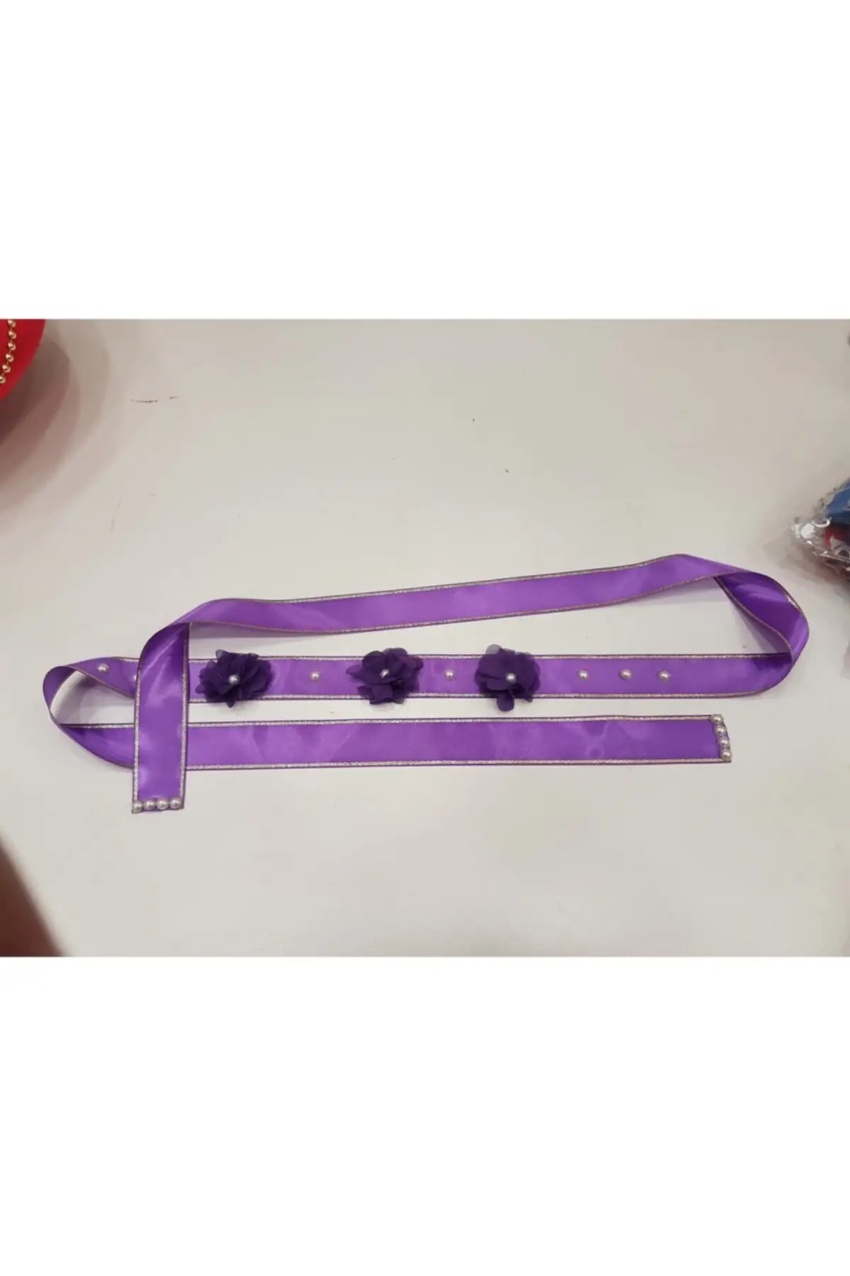 

Bridal Waistband bride Sister Belt Purple henna bride veil welon