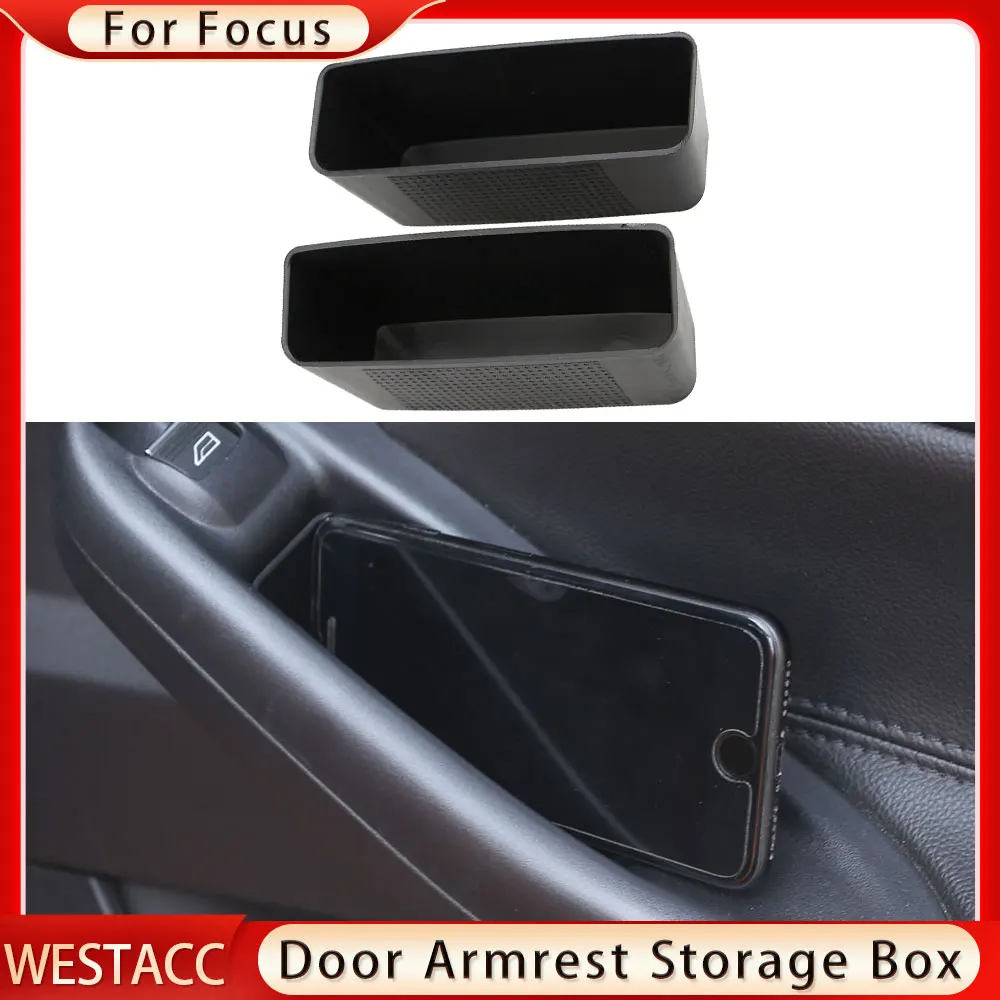 

Автомобильная задняя дверная ручка ящик для хранения для Ford New Focus 3 4 MK3 MK4 2012 - 2017 дверной подлокотник контейнер для хранения чехол Аксессуары