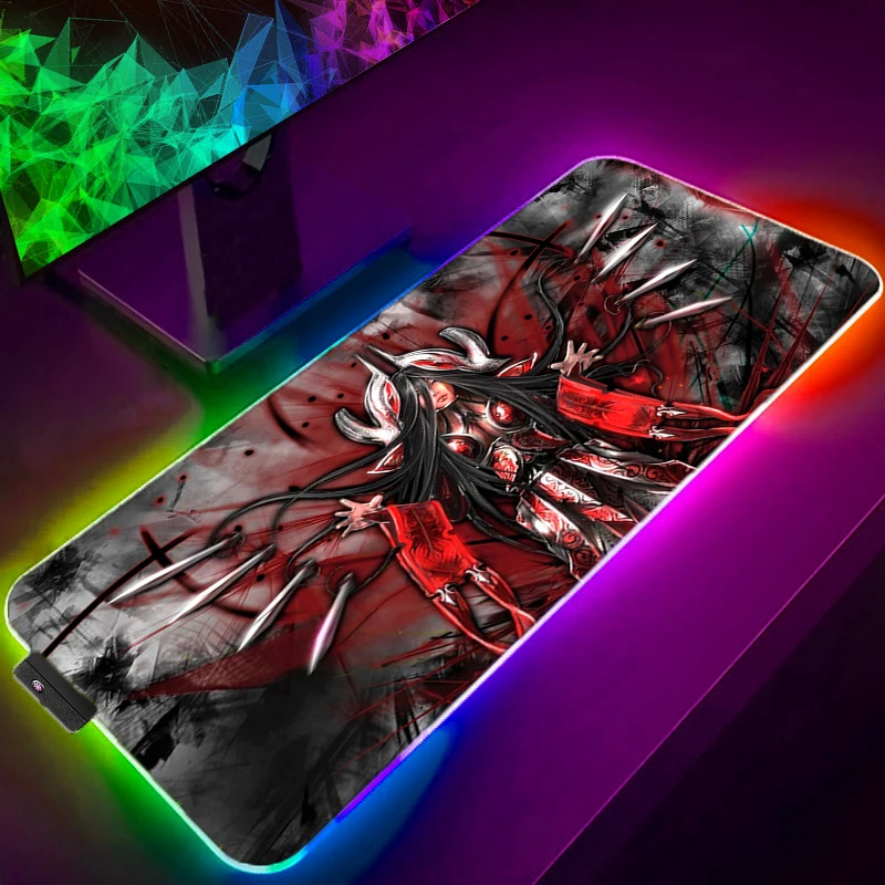 

Коврик для мыши Irelia League Of Legends RGB со светодиодной подсветкой, игровые аксессуары Xxl 900X400, большой Настольный коврик, милый коврик для мыши, ков...