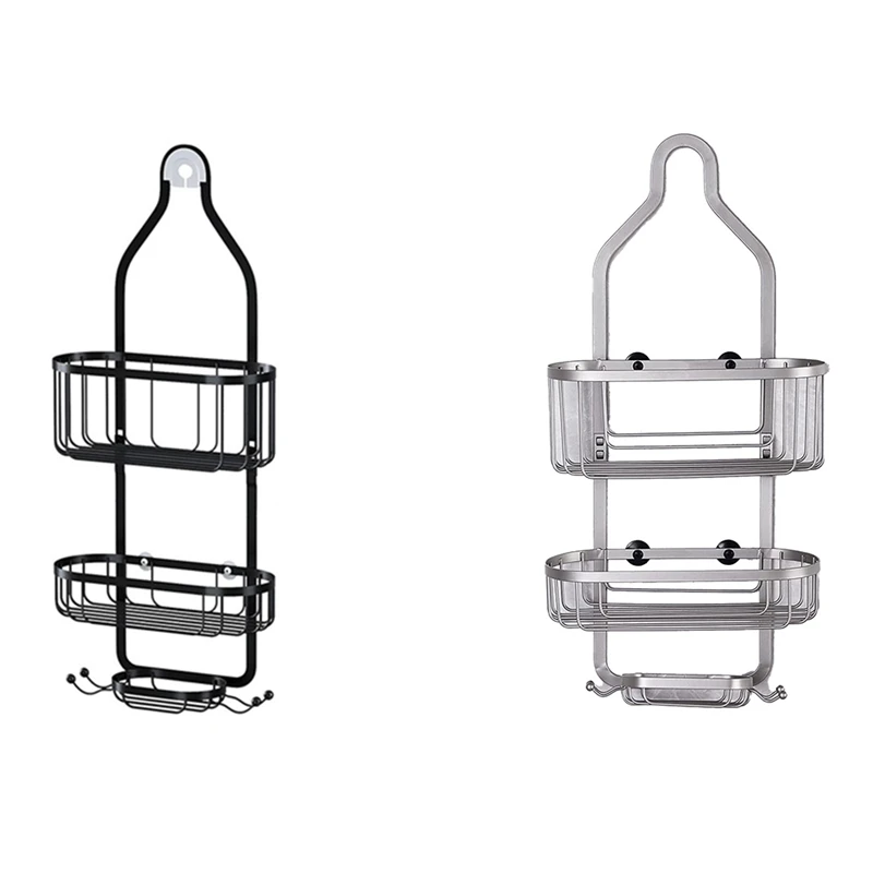 

Подвесная душевая стойка для ванной, стеллаж для хранения, монтируемая на головку, корзина для душа, бритва и бритва, защита от ржавчины