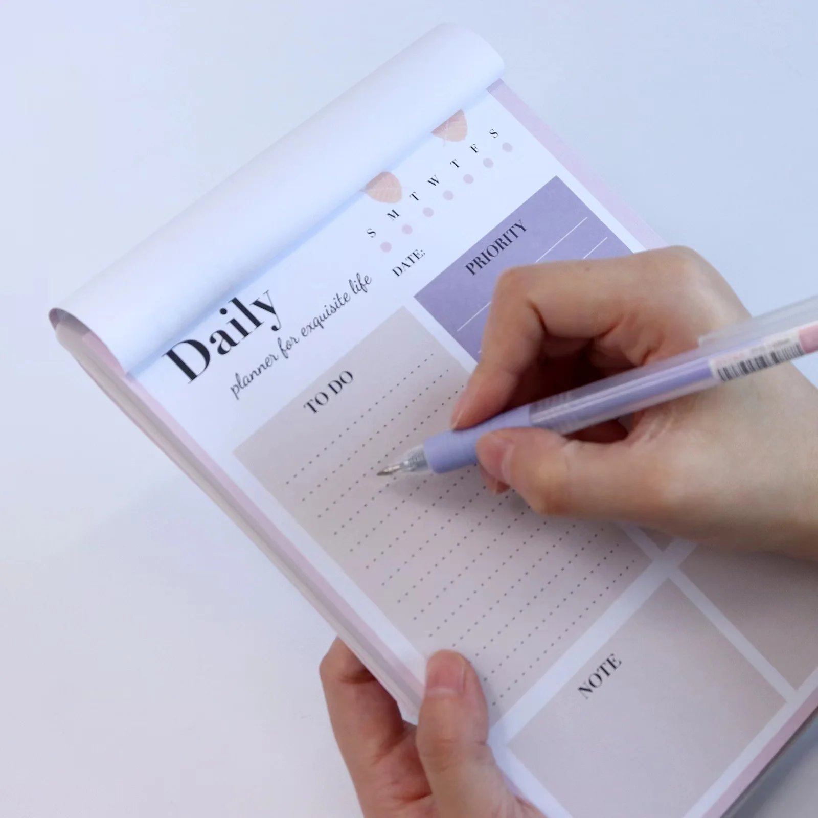 

Morandi Daily Planne Book Notebook Agenda 52 Sheets Office desktop To Do List Memopads Post Notes Time Schedule tearable Notepad