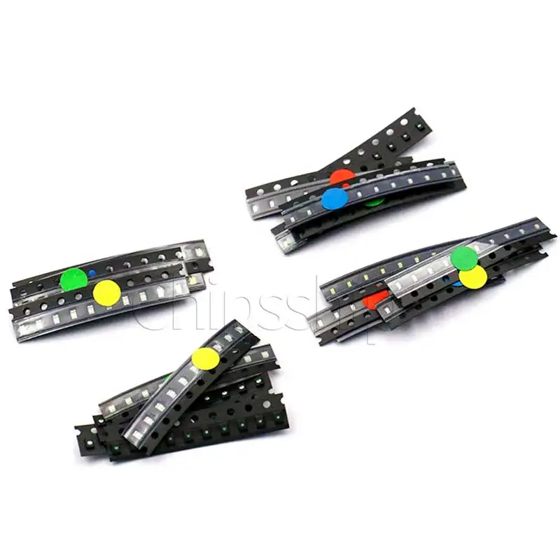 

0603 Patch LED Light Emitting Diode Commonly Used Components Include Red, Blue, Green, Yellow and White 5 Kinds of each 10