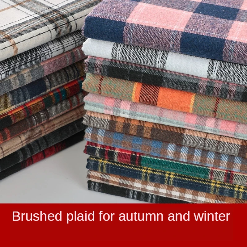 

Plaid Fabric By The Meter for Shirts Coats Pants JK Clothing Dress Diy Sewing Soft Summer British Style Breathable Cloth Textile