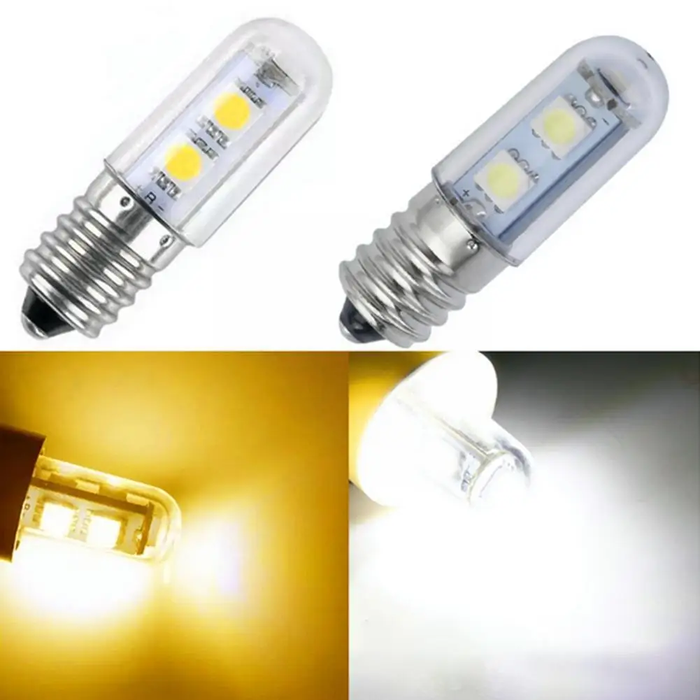 

E12 3W LED Microwave Oven Light Bulb Crystal Lamp Light SMD 5050 Freezer Cold Warm White Lamp For Home P1X8