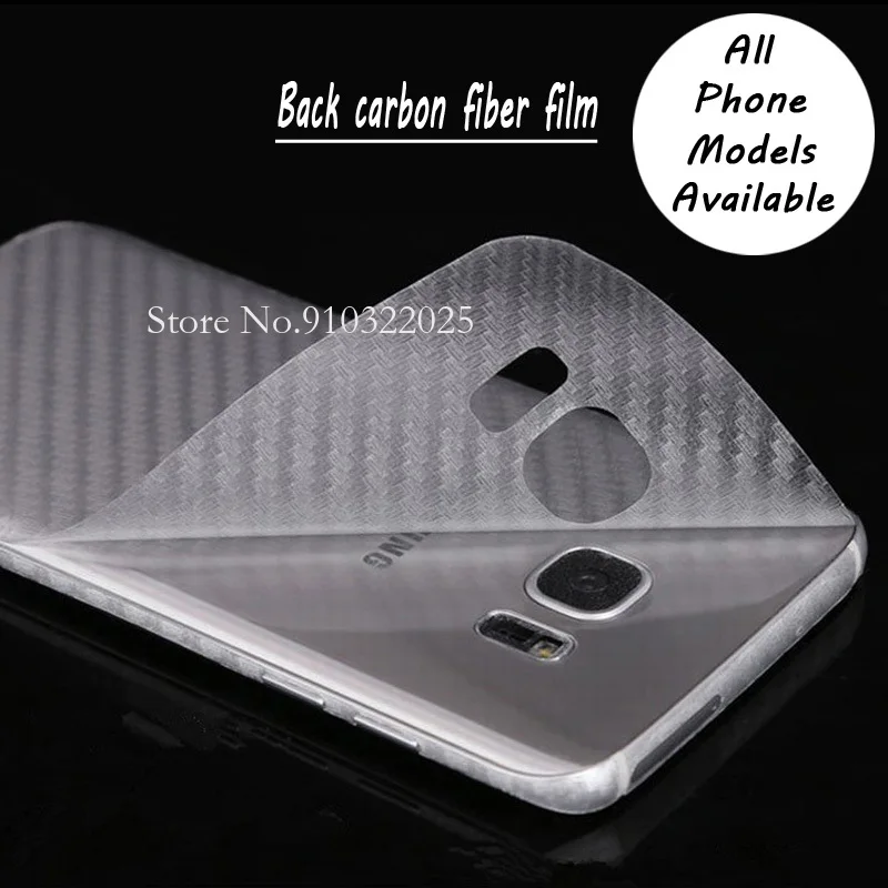 

100 шт. задняя пленка из углеродного волокна (не закаленное стекло) для Iphone 13 14 12 Pro Max SamSung Xiaomi Huawei все модели телефонов