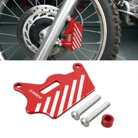 nicecnc motocross front brake caliper guard cover protector for honda xr650l xr 650l 1993 2022 2021 2020 billet aluminum red