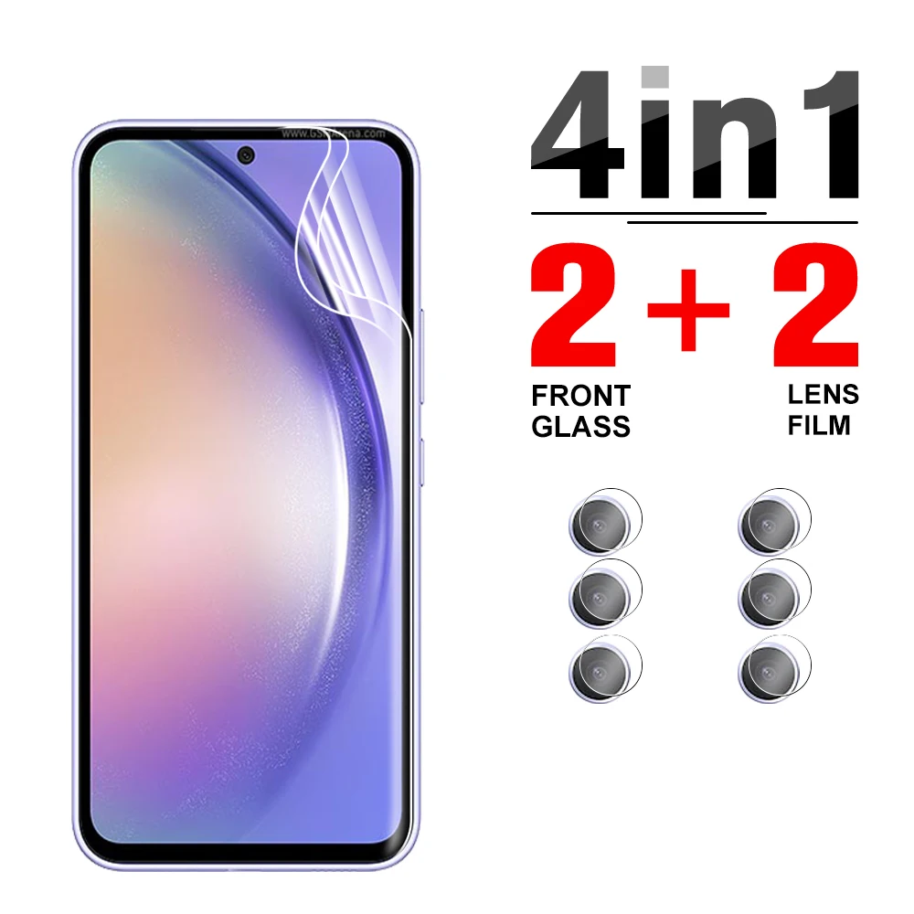 

4 в 1, Гидрогелевая пленка для Samsung Galaxy A54, A34, A53
