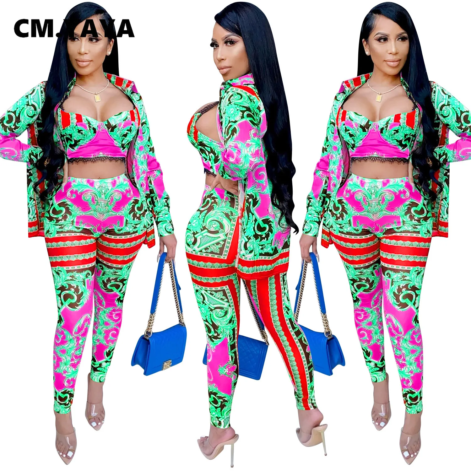 См. Несокрушимая Механическая 2020 осень-зима Дамский комплект куртка + топ штаны