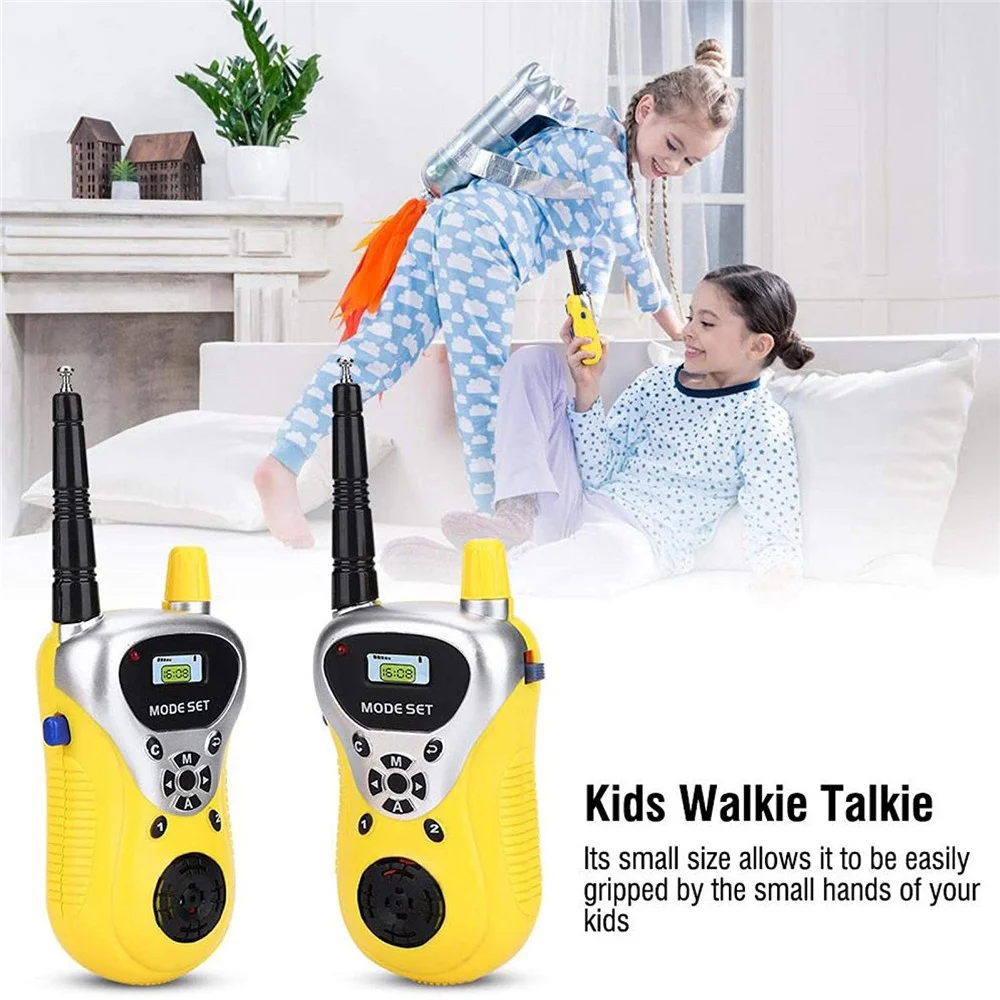 

2pcs Children Kids Portable Handheld Walkie Talkie Electronic Long Range Walky Talky Mini Radio Communication Transceiver 2022