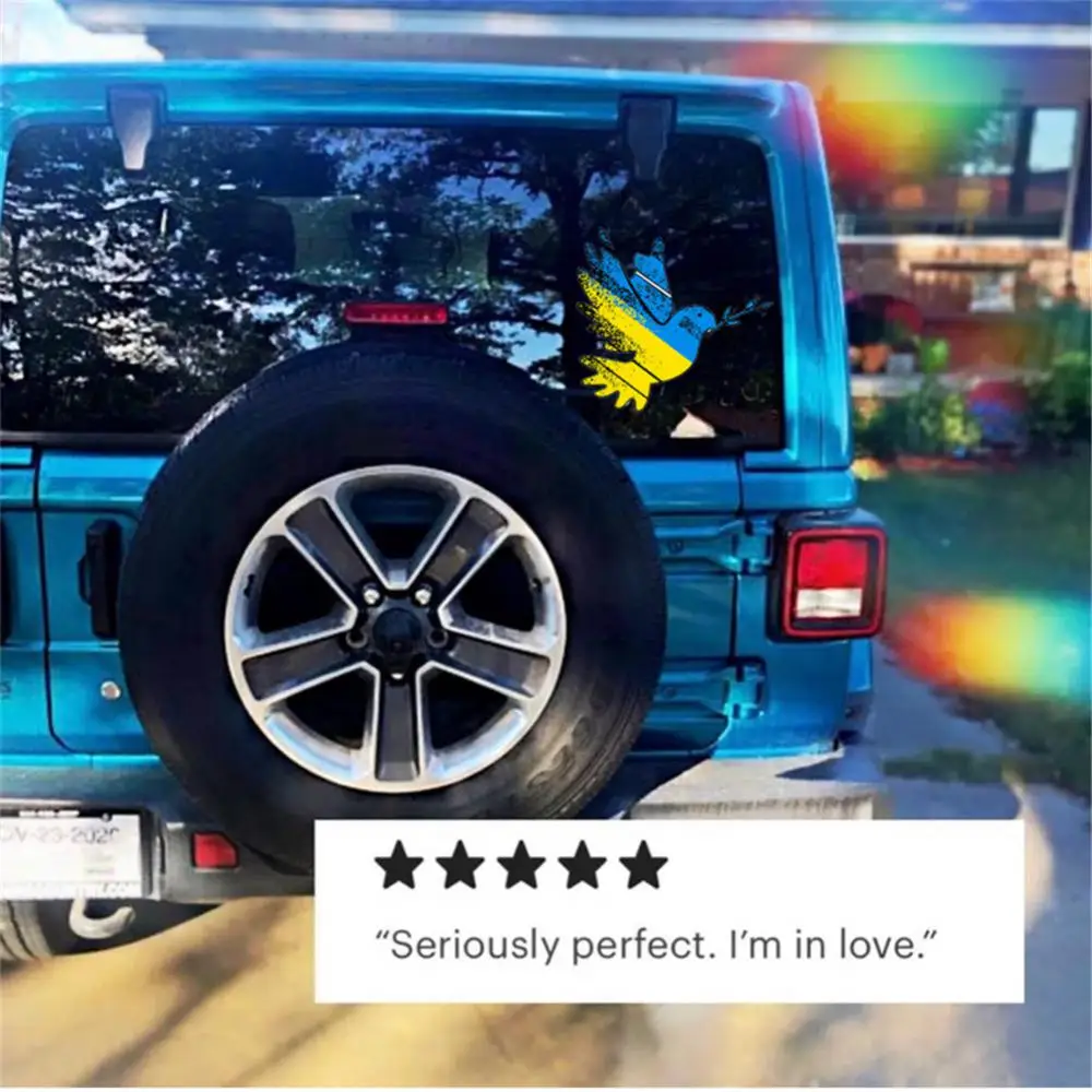 

Creative Window Sticker Car Rear Window Stickers Weather Resistance Washability 3/5/10pcs Peace Pigeon Stickers Uv Resistance