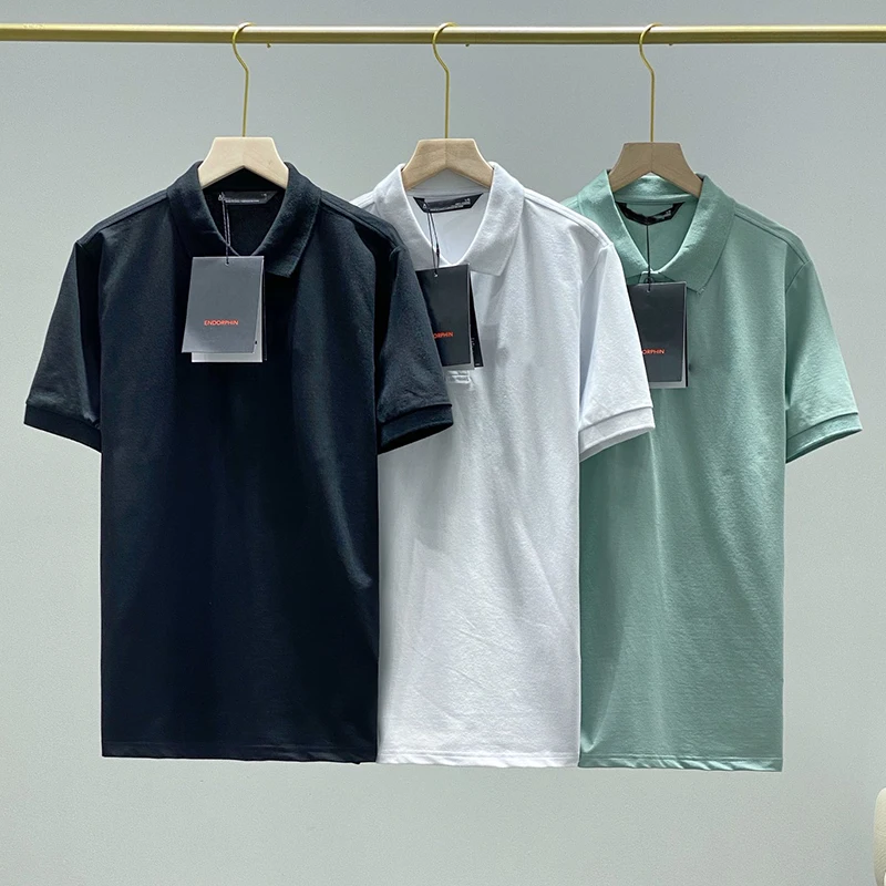 

Men's POLO T-Shirt New Short Sleeve Embroidery Clothing Breathable Cotton Outdoor Leisure Sports Shirt 0518-4