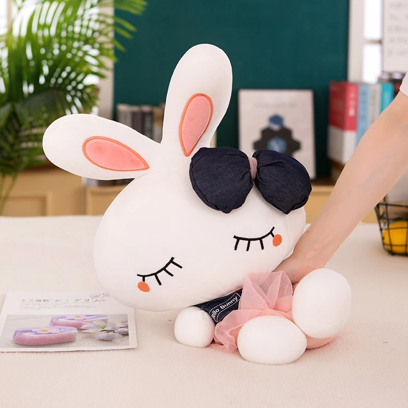 

30cm Cute Soft Gauze Skirt Shy Rabbit Plush Toys Office Nap Pillow Home Comfort Cushion Child Decor Christmas Gift Cotton Doll