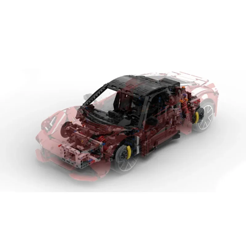 Строительный блок стандартная модель суперкар масштаб 1:8 модульная Строительная