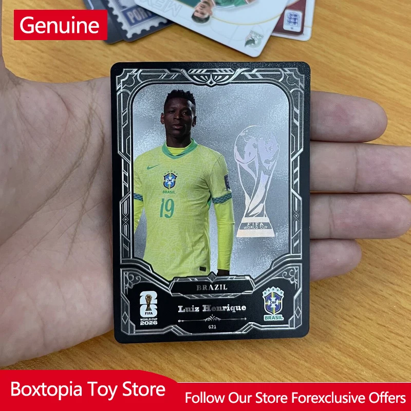 Фото Оригинальный набор коллекционных карточек Panini & Kayou Official Fifa World Cup 2026: футбольные звезды, бумажные карточки, игрушка-подарок №4