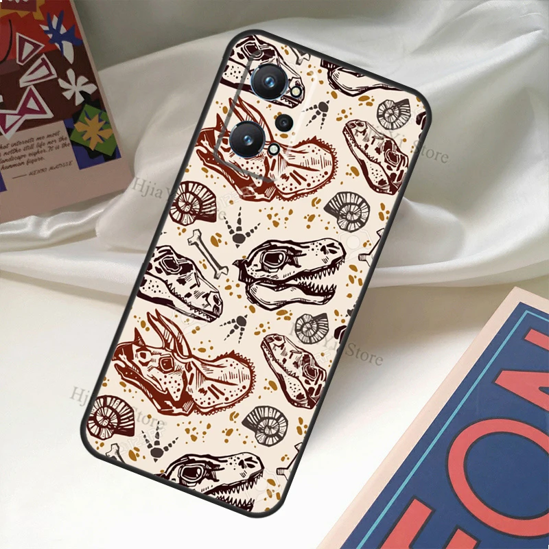 Накладка с узором динозавра юрского периода для Realme GT Neo 2 Master 8 Pro C21 8i OnePlus 8T 9R 9 Nord2.