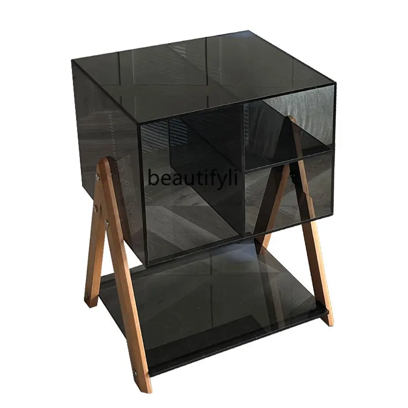 

yj Light Luxury Side Table Modern Minimalist Living Room Sofa Corner Table Nordic Balcony Side Table Creative Small Coffee Table