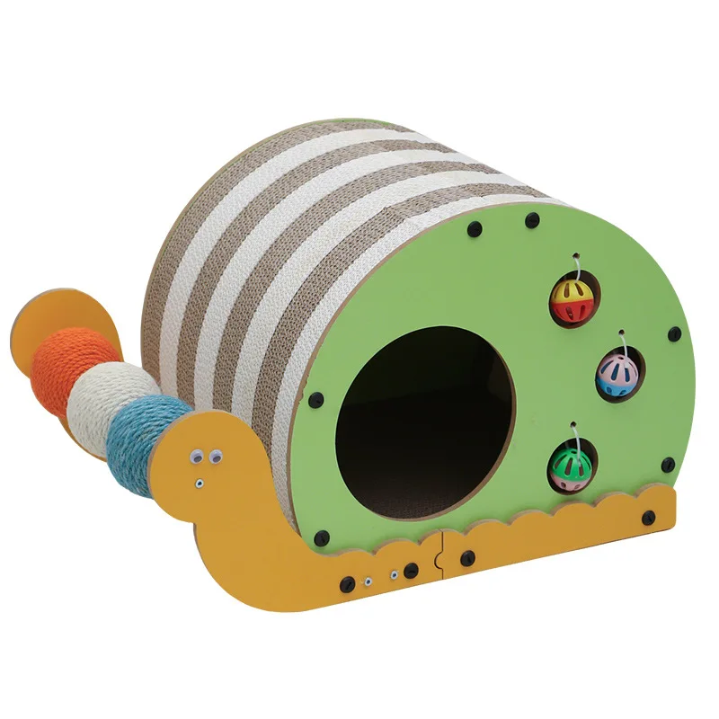 Многофункциональная когтеточка-игрушка для кошек Snail Cat со сменными элементами, гофрированный мяч для снятия стресса (art.: 3920dbd0231da) - 3920dbd0231da