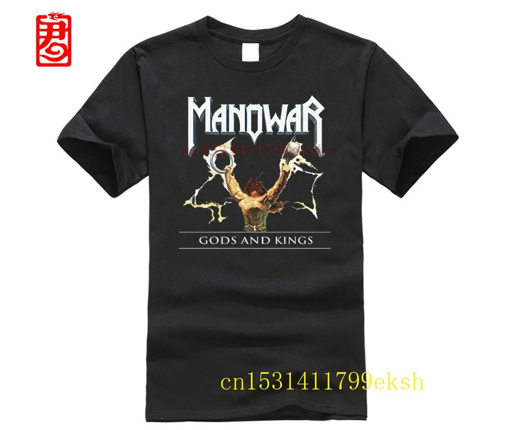 

Oversized t-shirt Manowar Gods and Kings T Shirts Men and Women Tees big sizeS-XXXL custom printing